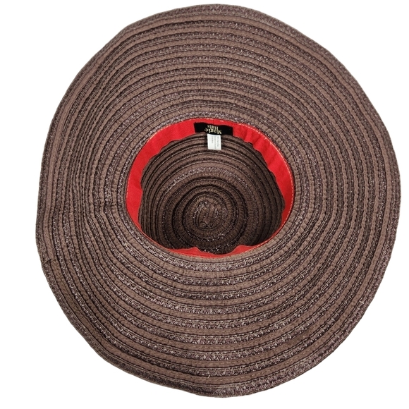 Magid Hats Paper Straw Floppy Sun Beach Shade Purple Eggplant Wide Brim One Size - Picture 7 of 11